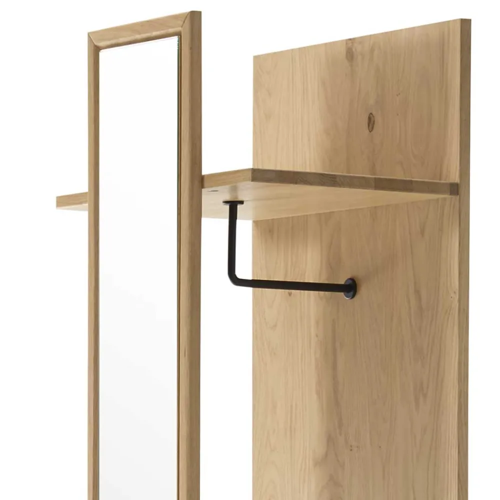Wohnen Garderoben<50x198x38 Garderobe mit Spiegel - Vardriva