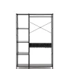 Wohnen Regale<120x182x45 Garderoben Regal mit Stange - Nalisha