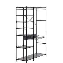 Wohnen Regale<120x182x45 Garderoben Regal mit Stange - Nalisha