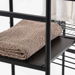 Wohnen Regale<120x182x45 Garderoben Regal mit Stange - Nalisha