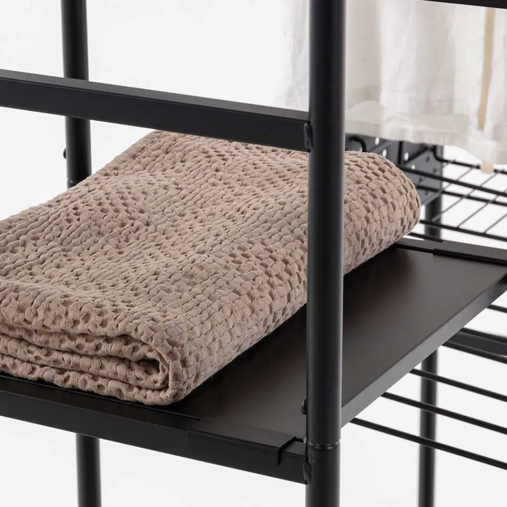 Wohnen Regale<120x182x45 Garderoben Regal mit Stange - Nalisha