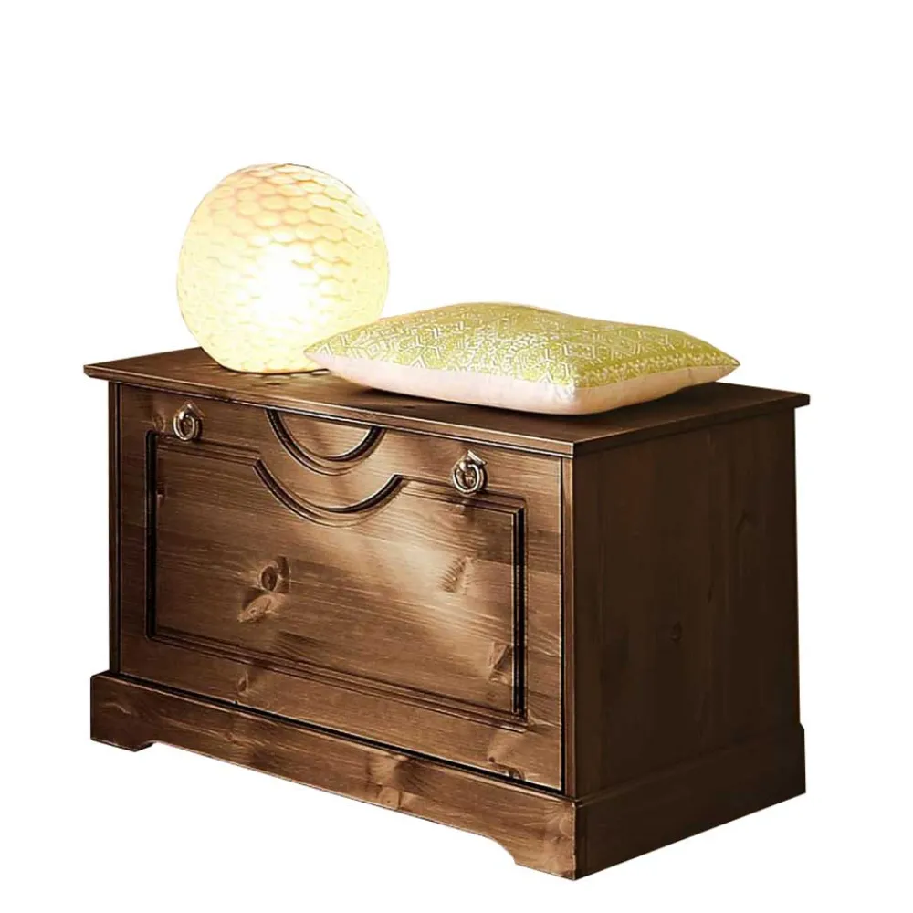 Wohnen Sitzbank<81x45x37 Garderobenbank mit Schuhklappe - Yemisa