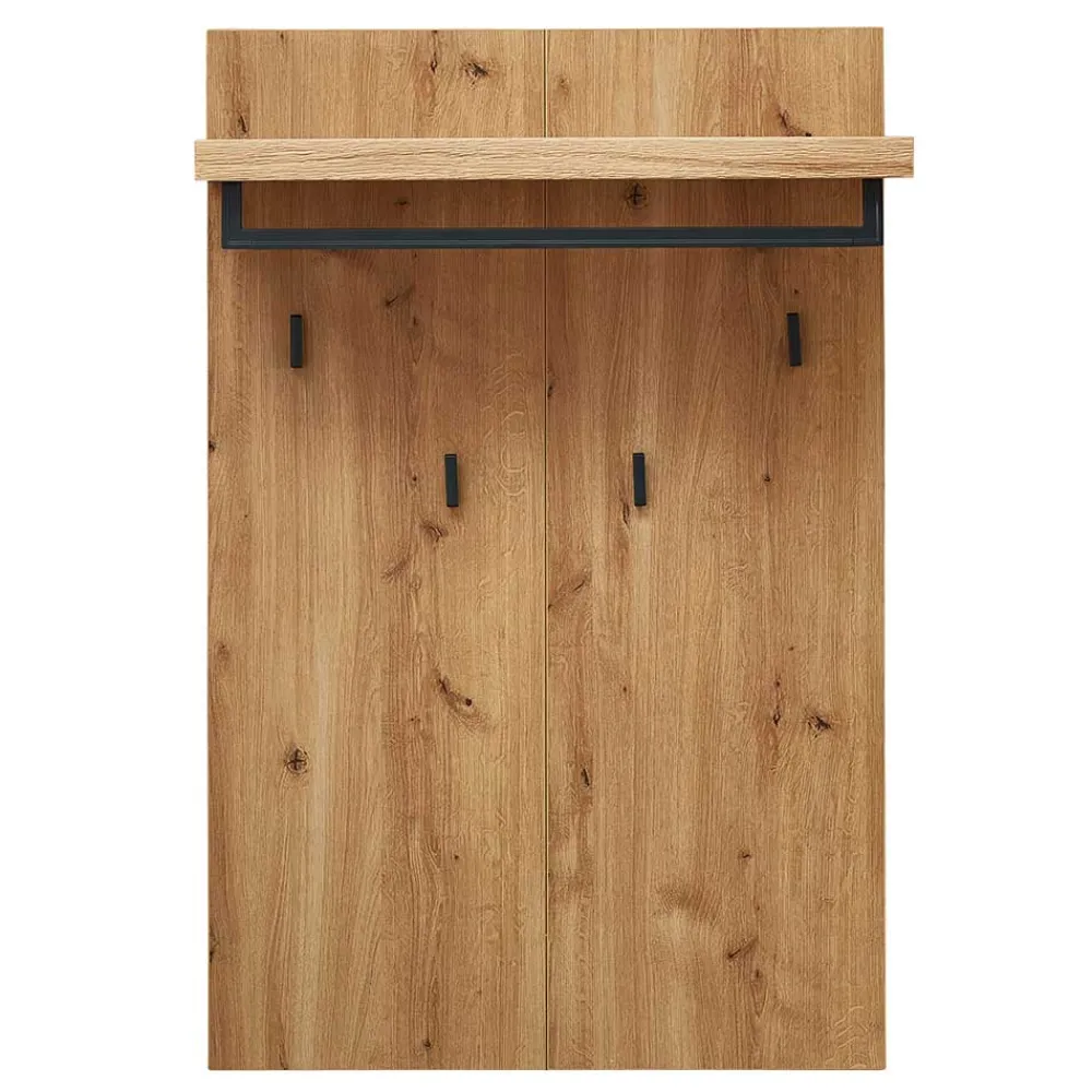 Wohnen Garderoben<70x108x31 Garderobenpaneel mit durchgehender Rückwand - Elprisca
