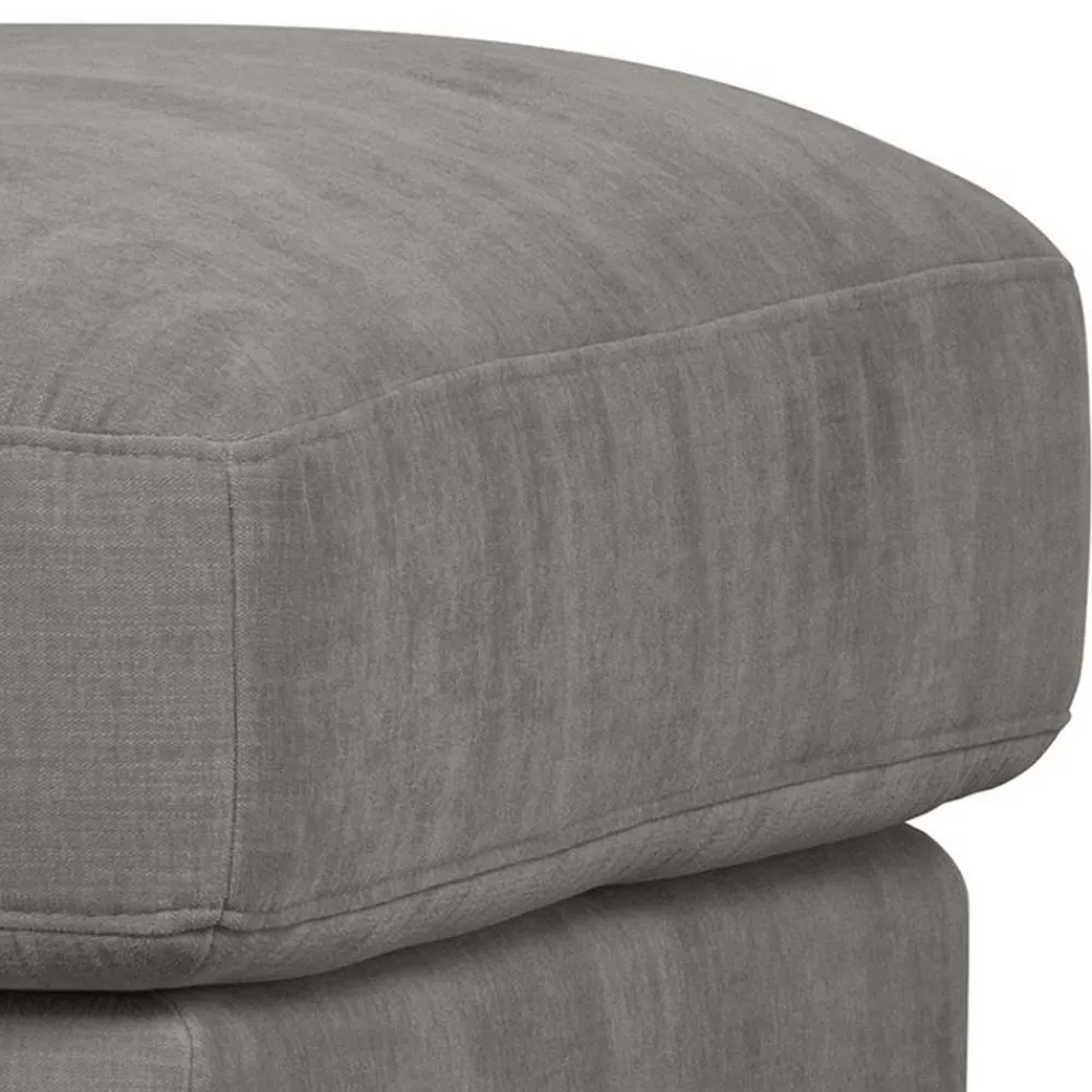 Wohnen Hocker<98x44x90 Gepolsterter Hocker in Grau - Luosa