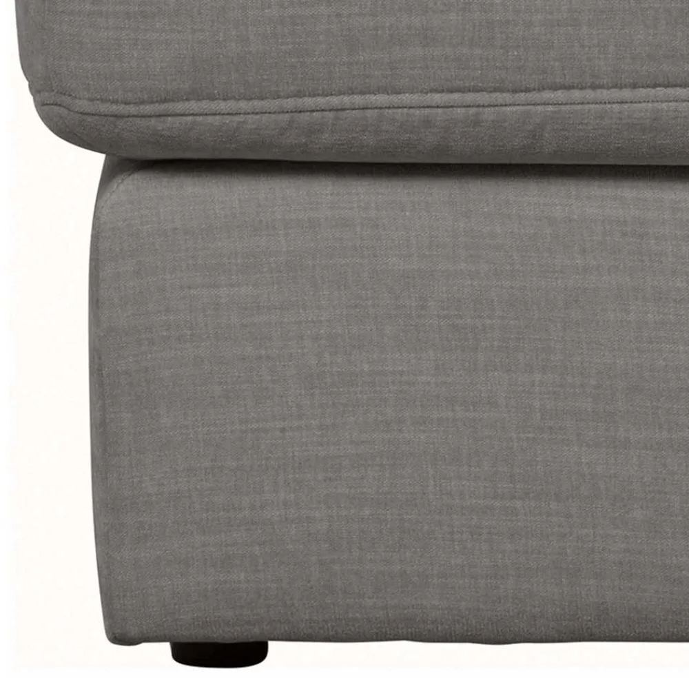 Wohnen Hocker<98x44x90 Gepolsterter Hocker in Grau - Luosa