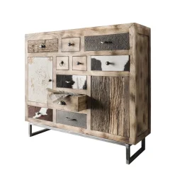 Wohnen Sideboards<115x103x36 Große Kommode aus Recyclingholz - Calcalero