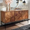 Wohnen Sideboards<123x70x45 Große Kommode aus Sheesham Holz - Ovalle