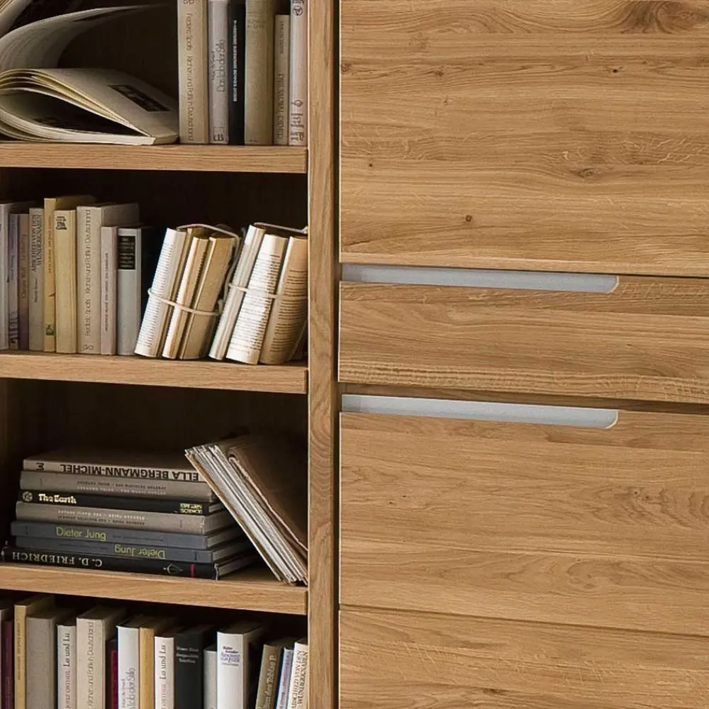Wohnen Regale<114x134x41 Highboard aus Wildeiche in Bianco - Croconia
