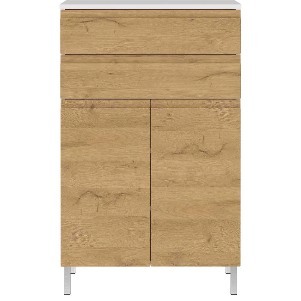 Wohnen Highboards<60x97x34 Highboard fürs Bad zweifarbig - Aspariavo