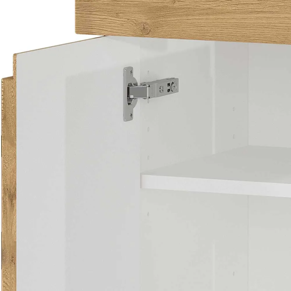 Wohnen Highboards<60x97x34 Highboard fürs Bad zweifarbig - Aspariavo