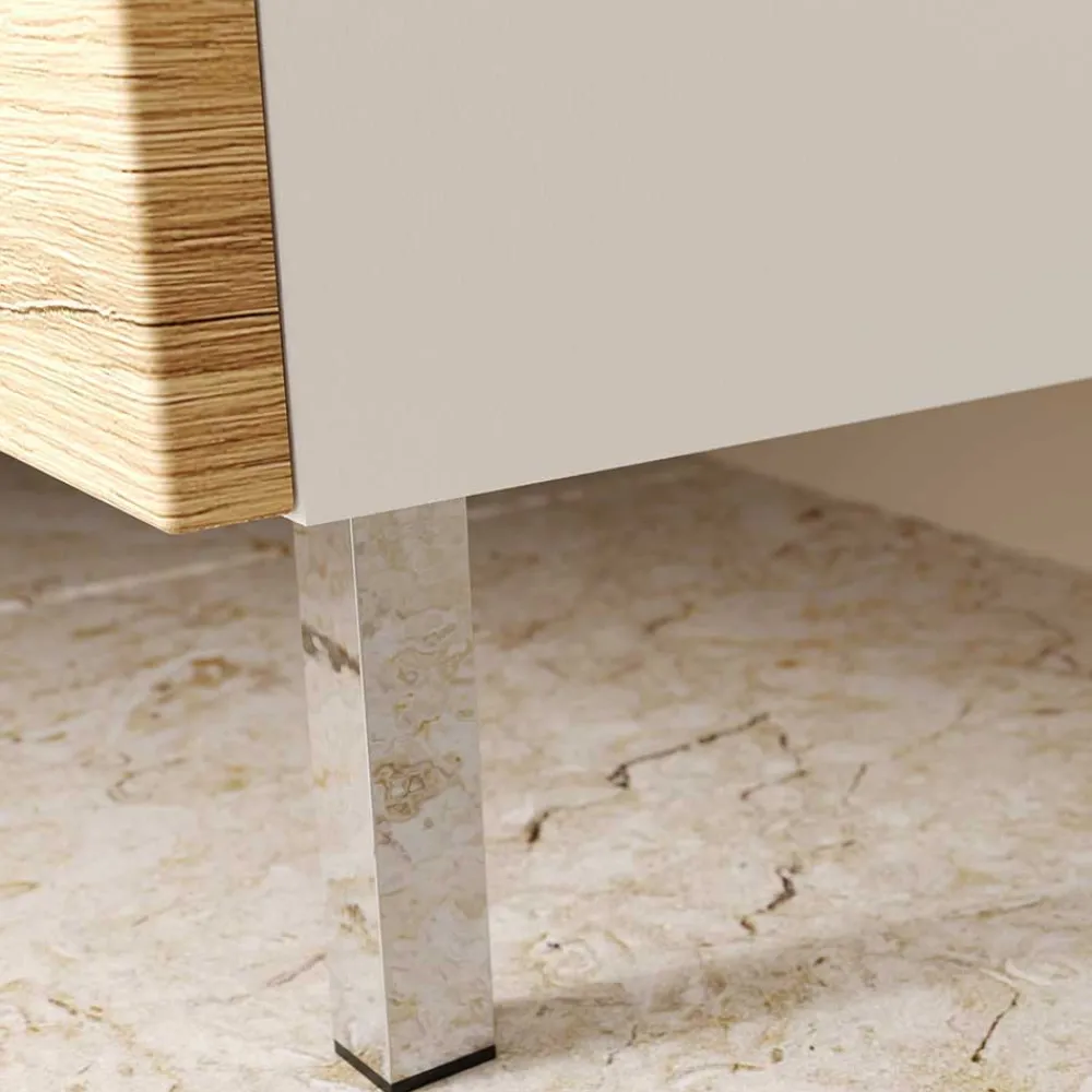 Wohnen Highboards<60x97x34 Highboard fürs Bad zweifarbig - Aspariavo