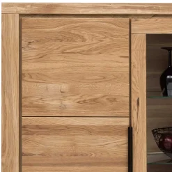 Wohnen Vitrinen|Schränke<108x141x40 Highboard mit Glaseinsatz - Nelenia