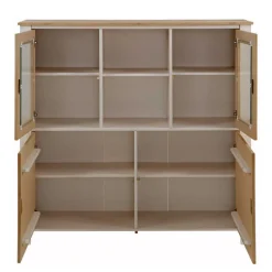 Wohnen Sideboards<125x120x35 Highboard Scandi Style zweifarbig - Airina