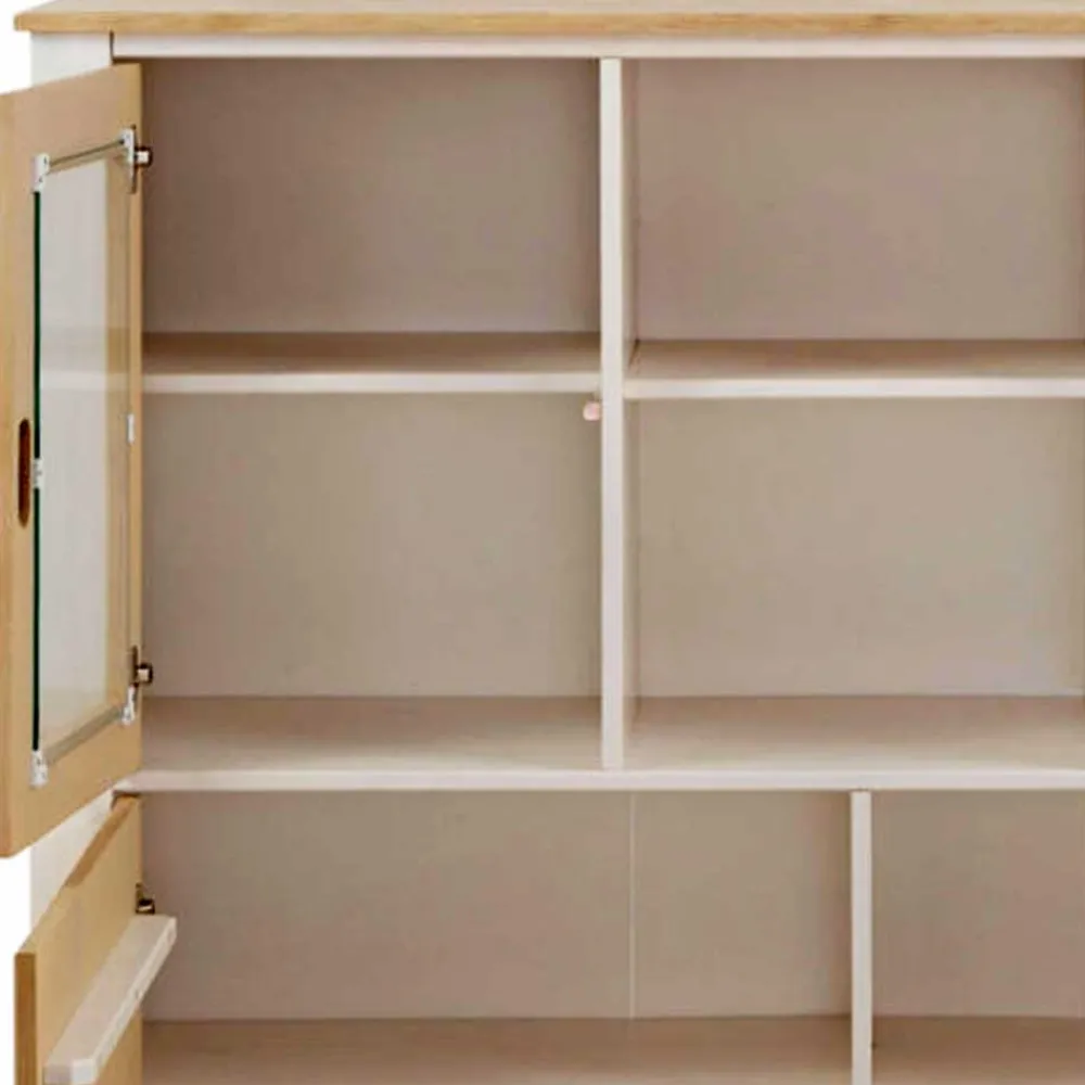 Wohnen Sideboards<125x120x35 Highboard Scandi Style zweifarbig - Airina