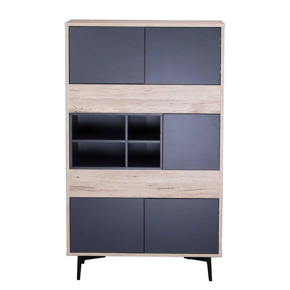 Wohnen Highboards<78x130x39 Highboard zweifarbig - Marica