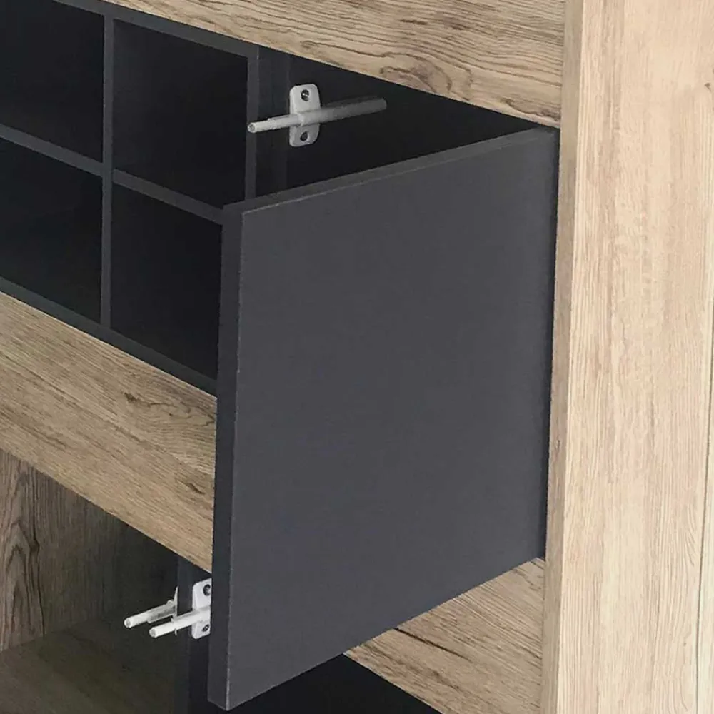 Wohnen Highboards<78x130x39 Highboard zweifarbig - Marica