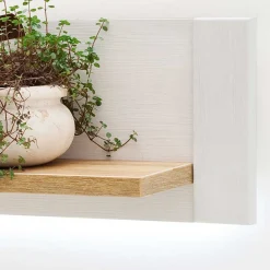 Wohnen Regale<150x25x22 Hängeboard in Natur & Weiß - Samula