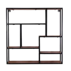Wohnen Regale<80x80x20 Hängeregal im Industry Look - Mendoza