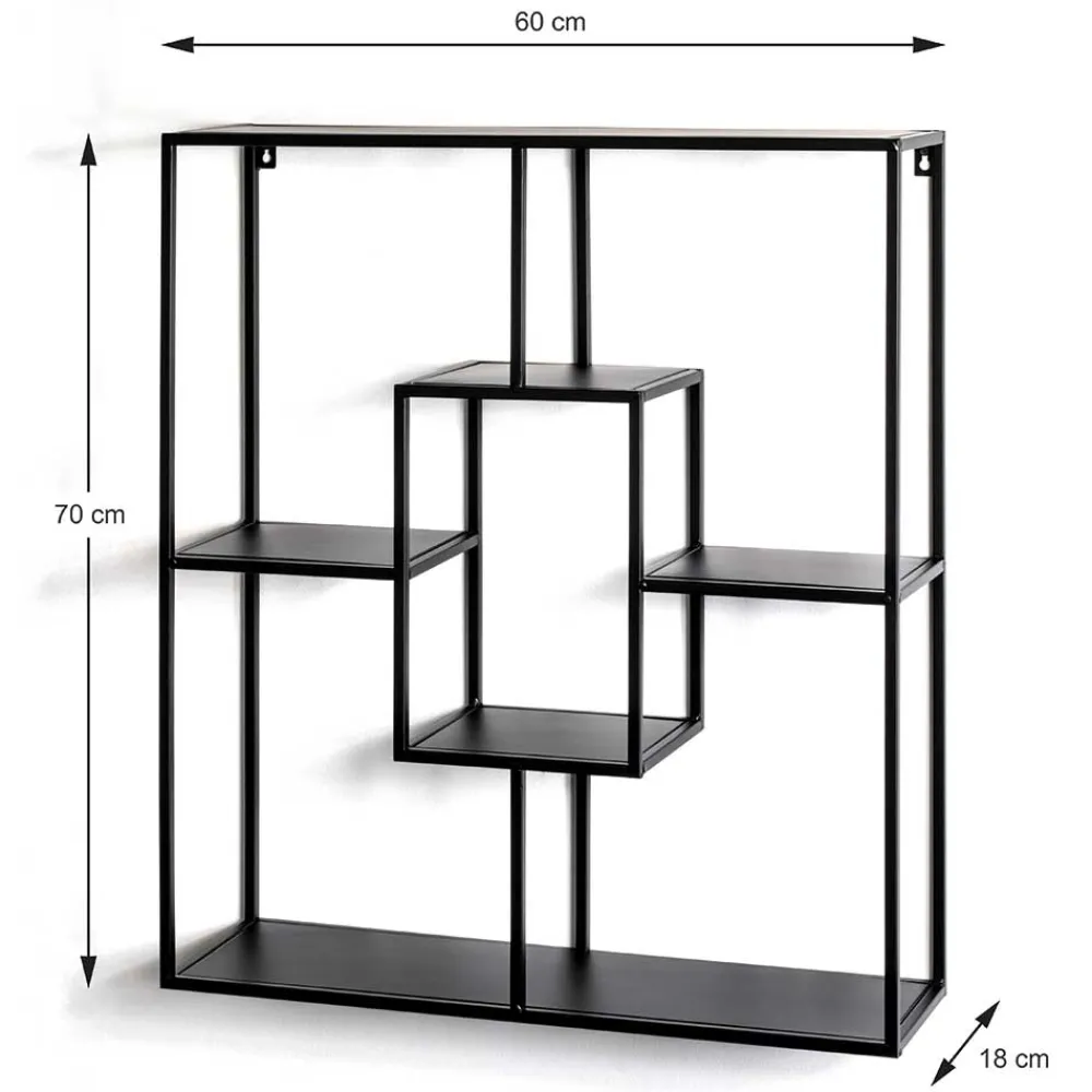 Wohnen Regale<60x70x18 Hängeregal in modernem Design - Lilina