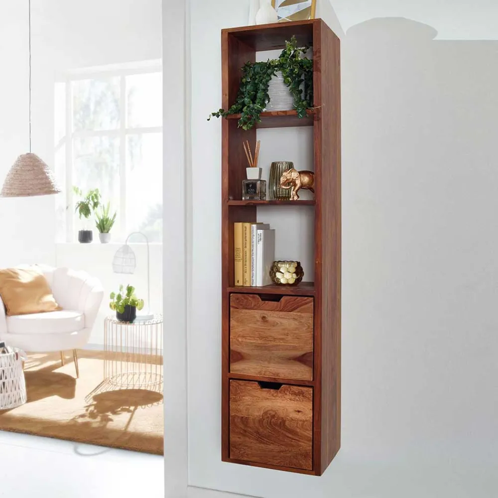 Wohnen Regale<35x150x30 Hängeregal mit drei Fächern - Elmin