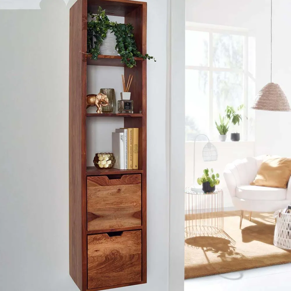 Wohnen Regale<35x150x30 Hängeregal mit drei Fächern - Elmin