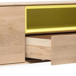 Wohnen Tv & Hifi-Möbel|Lowboards<205x43x40 Hängeschrank fürs Wohnzimmer in Eiche Bianco - Enifra