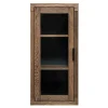 Wohnen Vitrinen<50x105x35 Hängevitrine aus Eiche in Wenge - Sieno