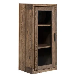 Wohnen Vitrinen<50x105x35 Hängevitrine aus Eiche in Wenge - Sieno