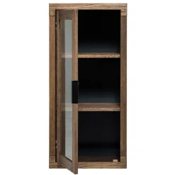 Wohnen Vitrinen<50x105x35 Hängevitrine aus Eiche in Wenge - Sieno