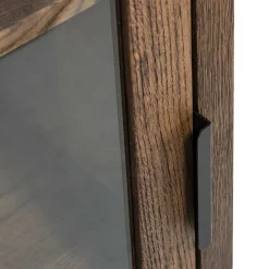 Wohnen Vitrinen<50x105x35 Hängevitrine aus Eiche in Wenge - Sieno