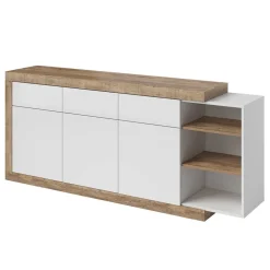 Wohnen Sideboards<200x86x40 Hochglanz Anrichte in Weiß - Milvara
