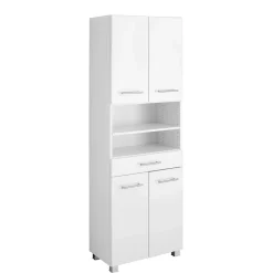 Wohnen Schränke<60x185x35 Hochglanz Hochschrank fürs Bad - Vohdan