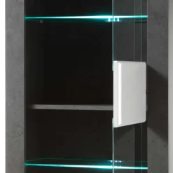 Wohnen Vitrinen<65x198x35 Hochglanz Vitrine mit 2 Türen - Istensa