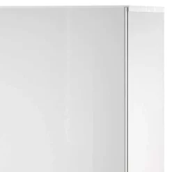 Wohnen Highboards|Vitrinen<80x123x35 Hochglanz Vitrinenschrank in Weiß - Timmona
