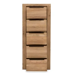Wohnen Kommoden<60x141x40 Hochkommode aus Eiche teilmassiv - Nelenia