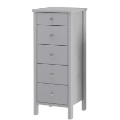 Wohnen Kommoden<40x106x41 Hochkommode in Grau lackiert - Jessy