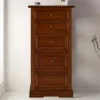 Wohnen Kommoden<60x119x38 Hochkommode in Walnuss Braun - Istefanio