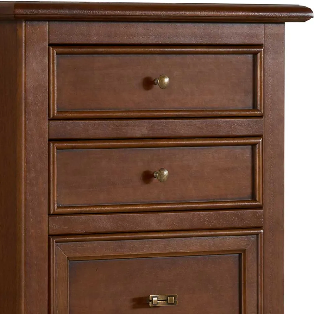 Wohnen Kommoden<60x119x38 Hochkommode in Walnuss Braun - Istefanio
