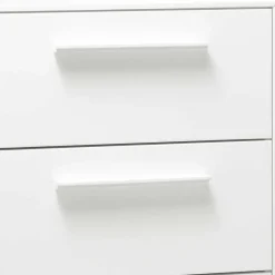Wohnen Kommoden<50x111x49 Hochkommode in Weiß aus Buche - Volcma