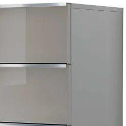 Wohnen Kommoden<75x120x42 Hochkommode mit Glas Front - Nucina