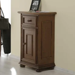 Wohnen Kommoden<46x79x33 Hochkommode mit Schublade und Tür - Manicos