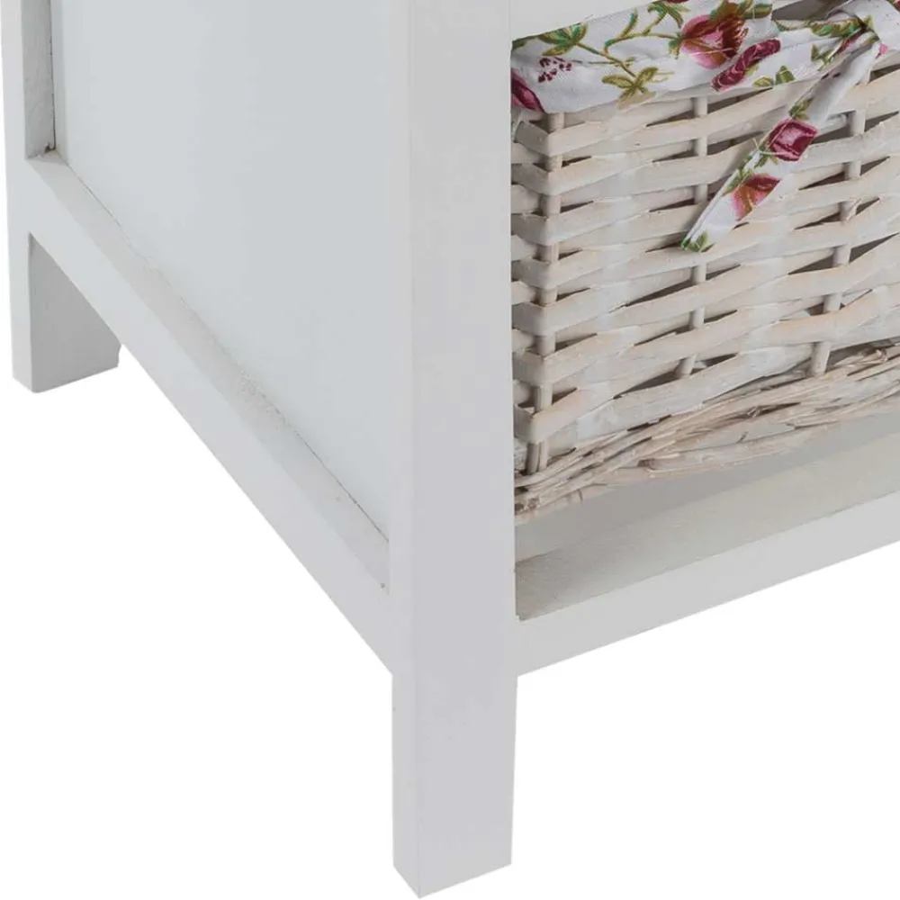 Wohnen Regale<31x89x31 Hochkommode mit vier Körben - Galiferia