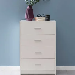 Wohnen Kommoden<60x90x30 Hochkommode mit vier Schubladen - Hank