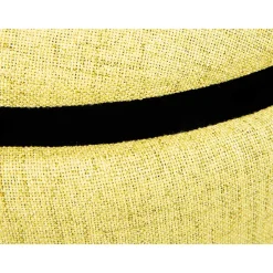 Wohnen Hocker<42x36x30 Hocker mit Griff in Gelbgrün Stoff - Domiano