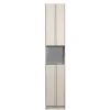 Wohnen Vitrinen<40x210x42 Hoher Schrank in Hellgrau - Glamoure