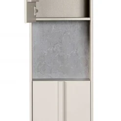 Wohnen Vitrinen<40x210x42 Hoher Schrank in Hellgrau - Glamoure
