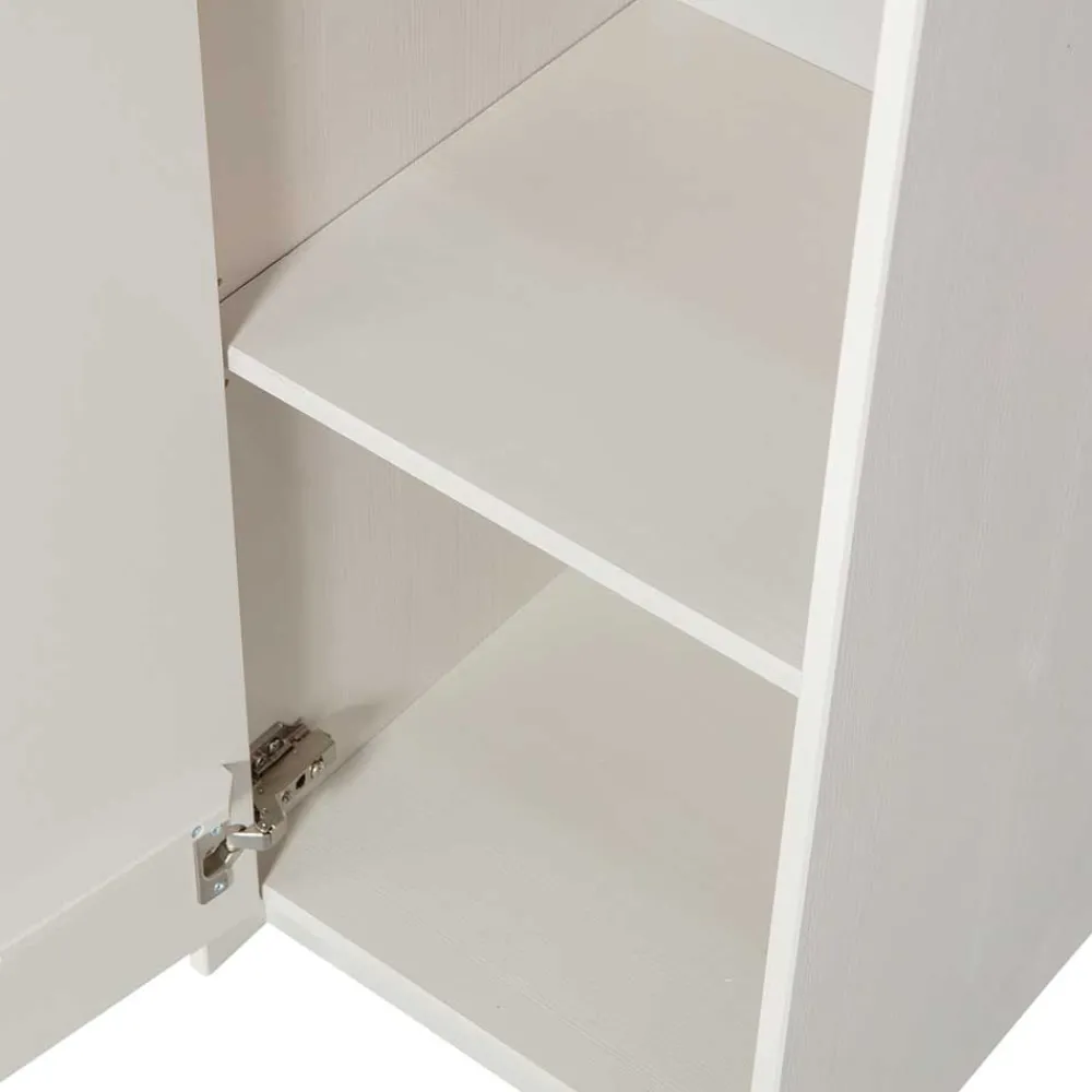 Wohnen Vitrinen<40x210x42 Hoher Schrank in Hellgrau - Glamoure