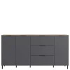 Wohnen Sideboards<192x98x40 Hohes Sideboard in Dunkelgrau - Lurys