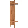 Wohnen Garderoben<58x200x37 Holz Garderobe aus Wildeiche - Mulcian