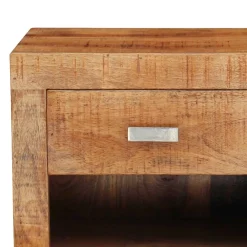 Wohnen Kommoden<40x40x30 Holz Nachtkonsole mit Schublade & Fach - Lance
